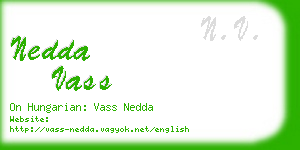 nedda vass business card